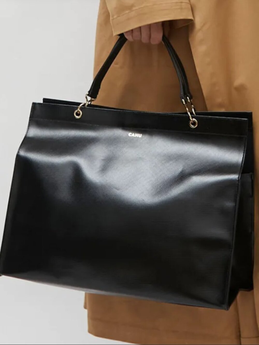 Gorgeous and WATERPROOF PVC leather tote - Cahu "Le Mamie"